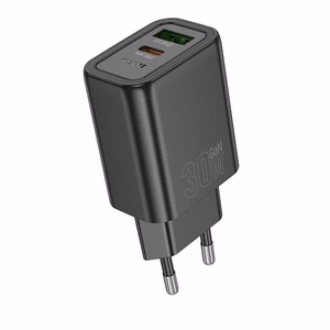 Puhelinlaturi Hoco USB A + USB C QC3.0 PD 3A 30W N63 musta