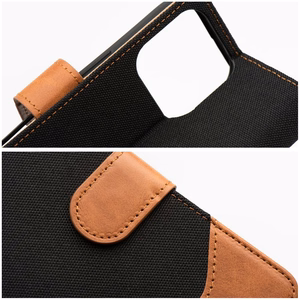 Läppäsuojakuori iPhone 16 PLUS -lle Jeans Book musta