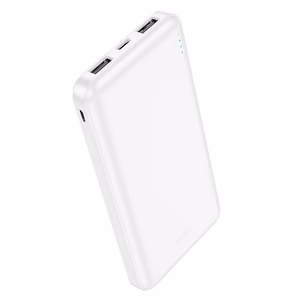 Ulkoinen akku Hoco 10000 mAh 2,1A J100 valkoinen