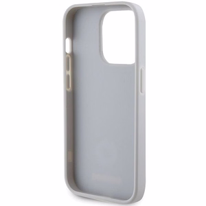 GUESS Suojakuori IPHONE 15 Prolle GUHCP15LPS4DGPS (Strass Metal Logo) hopeinen