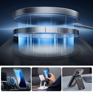 ESR Classic Pro Set Halolock MagSafe suojakuori iPhone 16 Pro Max -puhelimelle - harmaa