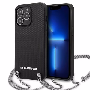 Karl Lagerfeld Monogram Plaque Suojakuori iPhone 13 Pro / 13 6.1" - Musta