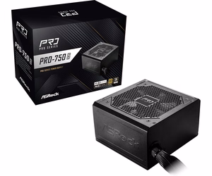 Asrock PRO-750G virtalähde 750 W 24-nastainen ATX ATX Musta