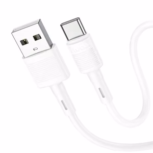 Hoco X83 USB-A - USB-C -kaapeli 3A 1 m valkoinen
