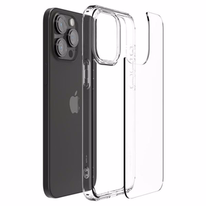 Spigen Crystal Hybrid Suojakuori iPhone 15 Pro Max:lle - Kirkas