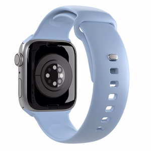 Puro Icon Silikoninen Hihna Apple Watch 38 / 40 / 41 mm:lle - Vaaleansininen (2 kpl)