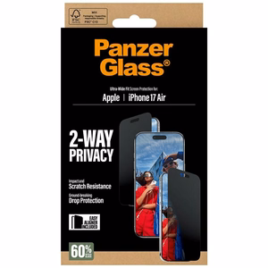 PanzerGlass Ultra-Wide Fit EasyAligner Privacy suojalasi iPhone Air