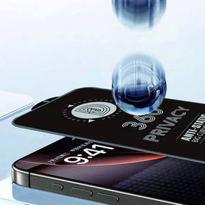 Karkaistu lasi Privacy 360 iPhone 13 / 13 Pro / 14 / 16e / 17e:lle