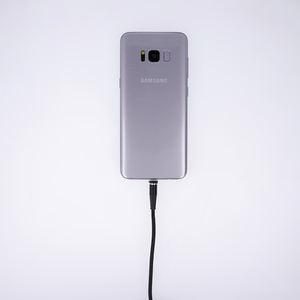 Maxlife MXUC-03 magneettinen kaapeli USB - Lightning + USB-C + microUSB 1,0 m 3A musta nylon