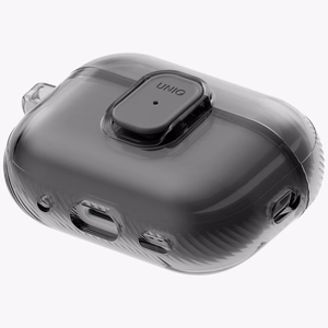 Uniq Glase Pro Suojakuori AirPods Pro 3:lle lukitussuojakuori - läpinäkyvä musta