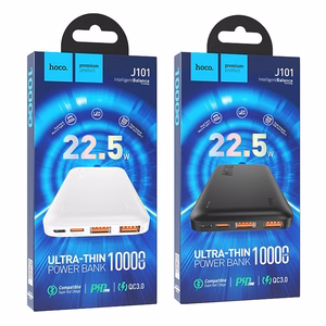 Varavirtalähde Hoco 10000 mAh PD QC 3A 22,5W J101 valkoinen