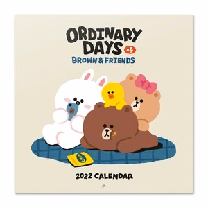 Line Friends -kalenteri 2022, 30 × 30 cm