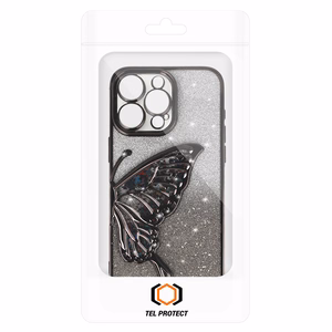 Tel Protect Butterfly Water Suojakuori iPhone 17:lle musta