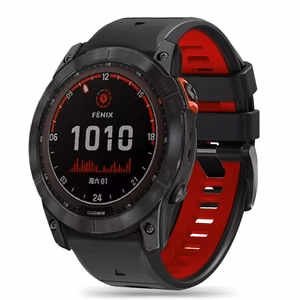 Tech-Protect Iconband Pro Garmin Fenix 3/5X/3HR/5X Plus/6X/6X Pro/7X musta/punainen
