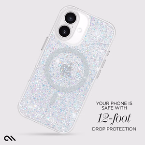 Case-Mate Twinkle MagSafe suojakuori iPhone 16 -laitteelle, Disco -kuvioinen