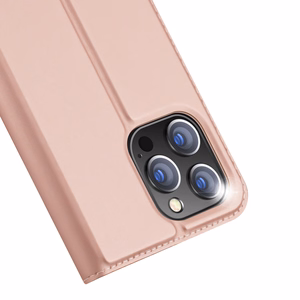 Dux Ducis Skin Pro -lompakkokuori iPhone 15 Pro Max:lle - vaaleanpunainen