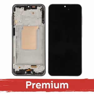 LCD-näyttö yhteensopiva Samsung A266 A26 5G kehyksellä / musta / OEM