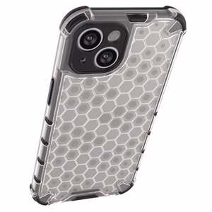 Honeycomb kotelo iPhone 14 Plus panssaroitu hybridi suojus musta