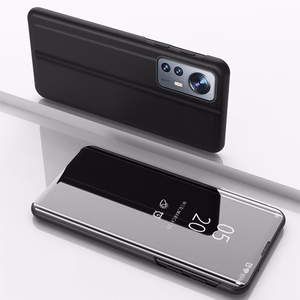 Clear View Case kansi Xiaomi 12 Lite kansi läppä musta