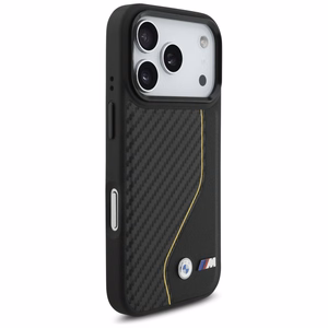 BMW M Carbon Line & Logo MagSafe Suojakuori iPhone 17 Prolle - keltainen
