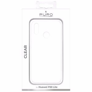 Puro Clear Cover suojakuori laitteelle Huawei P20 Lite (2018) 5.8", läpinäkyvä