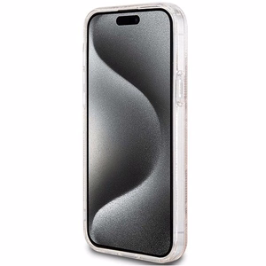 Guess IML GCube MagSafe Suojakuori iPhone 15:lle - ruskea