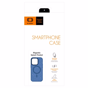 Tel Protect Magneettinen Splash Frosted Suojakuori iPhone 11 Pro Max:lle tummansininen