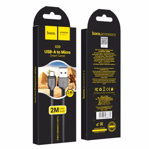 Hoco X20 USB-A – MicroUSB Kaapeli 2,0 m, musta