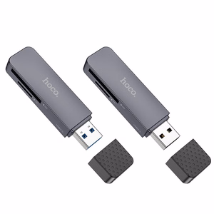 Muistikortinlukija Hoco HB45 2-in-1 USB3.0 harmaa