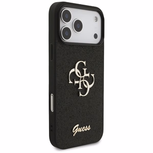 Guess Fixed Glitter Big 4G suojakuori iPhone 17 Pro Max - musta
