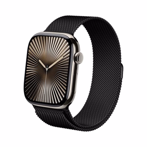 Crong Milano Steel stainless-steel strap for Apple Watch 44 / 45 / 46 / 49 mm, black