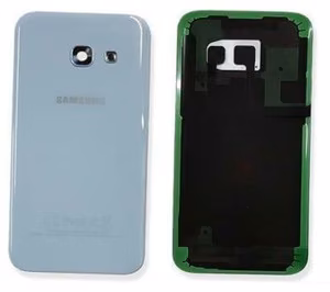 Takakansi Samsung A320 A3 2017 vaaleansininen (blue mist) alkuperäinen (käytetty Grade B)