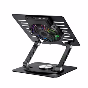 Wozinsky WDCX-X16-AS CoolBase RGB 360° Jäähdytysteline Kannettavalle Tietokoneelle ja Tabletille - Musta