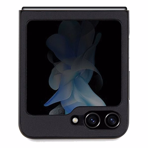 BMW nahkainen Hot Stamp -suojakuori Samsung Galaxy Z Flip 5:lle - musta
