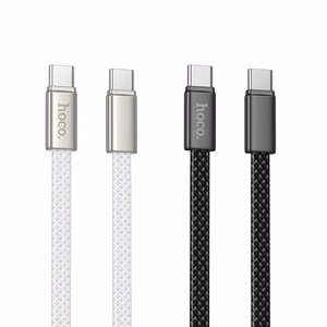 Hoco X125 Litteä Kaapeli USB-C – USB-C 3A 60W 1m musta