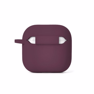 Etteri silikonikotelo AirPods 4 -kuulokkeille, tumma kirsikanpunainen