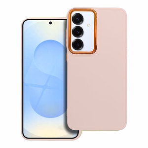 Suojakuori Samsung S25 PLUS:lle Frame vaaleanpunainen