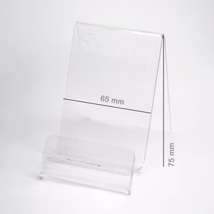 Plexi pystypidike / puhelinteline hintapaikkavarauksella (älypuhelin - 65 mm)