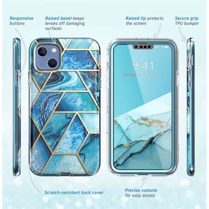 Supcase Cosmo Suojakuori iPhone 14 Pluslle - sininen