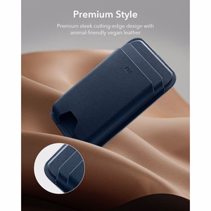 ESR Classic RFID-suojattu MagSafe-magneettikorttikotelo puhelimelle – tummansininen