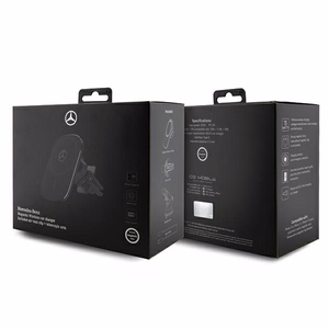 Mercedes MEWCCGSLK 15W induktiivinen pidike ilmastoinnin ritilään/ikkunaan musta/musta Silver Stars MagSafe