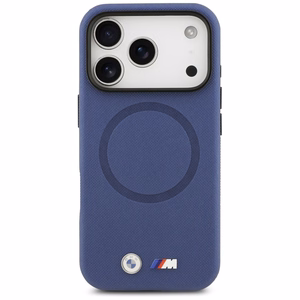 BMW M FW Metal Logo MagSafe Suojakuori iPhone 17 Pro Max:lle - laivastonsininen
