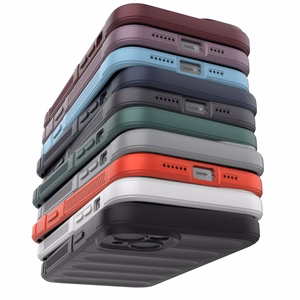 Magic Shield Case tapauksessa iPhone 14 Plus elastinen panssaroitu kotelo viininpunainen