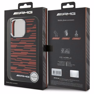 AMG Silikoninen Graphics MagSafe suojakuori iPhone 16 Pro:lle - musta