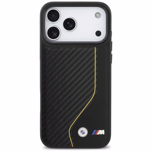 BMW M Carbon Line & Logo MagSafe Suojakuori iPhone 17 Pro Maxille - keltainen