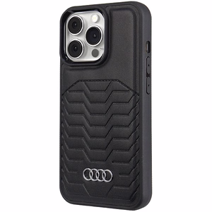 Audi Tekonahkainen Suojakuori MagSafella iPhone 13 Pro Maxille - musta