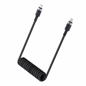 Acefast C14-03 USB-C - USB-C jousikaapeli 480 Mb/s 3 A 1,2 m - musta