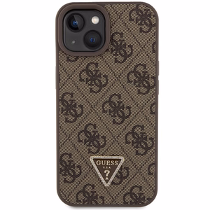 Guess case for iPhone 15 Plus 6,7" GUHCP15MP4TDSCPW brown hardcase Crossbody 4G Metal Logo