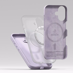 Ringke Silicone Magnetic MagSafe -suojakuori iPhone 17 - violetti