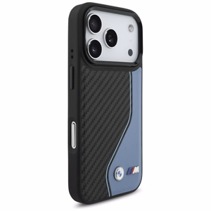 BMW M Carbon Logo MagSafe Suojakuori iPhone 17 Prolle - sininen